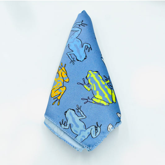 Frog In The Sea Pocket Square