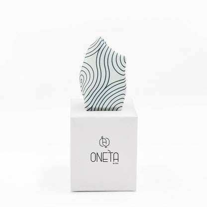 Ovals On White Pocket Square