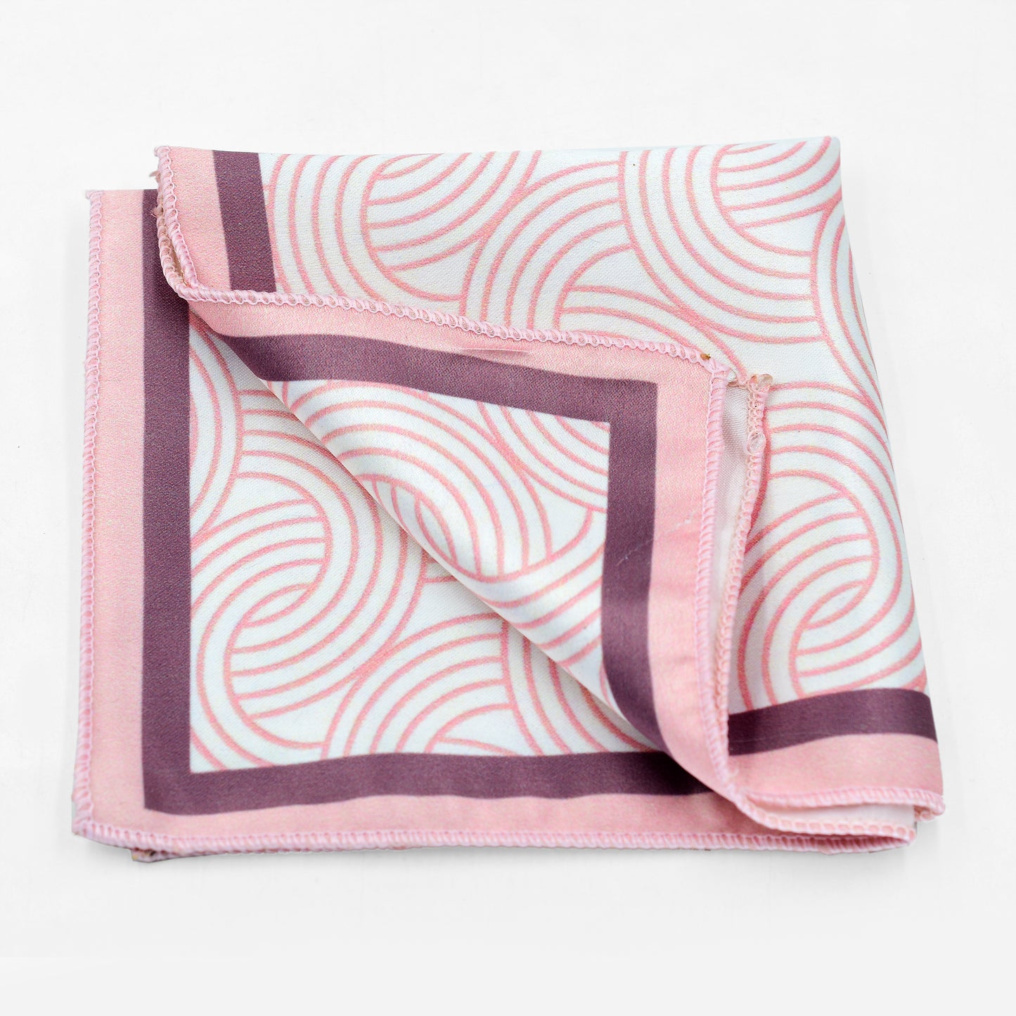 Pink Curves Pocket Square