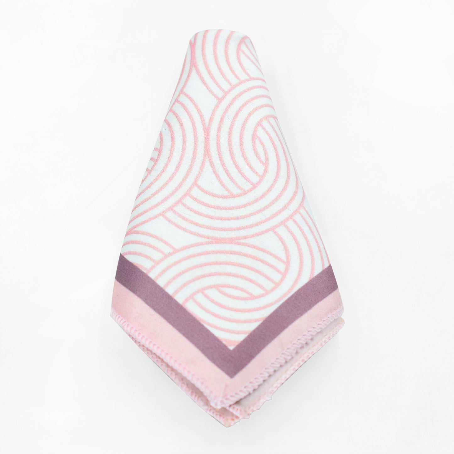 Pink Curves Pocket Square