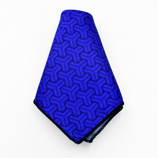 Blue Trio Pocket Square