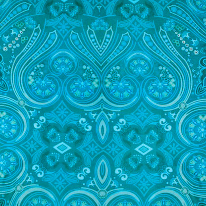 Cascading Blue Pocket Square