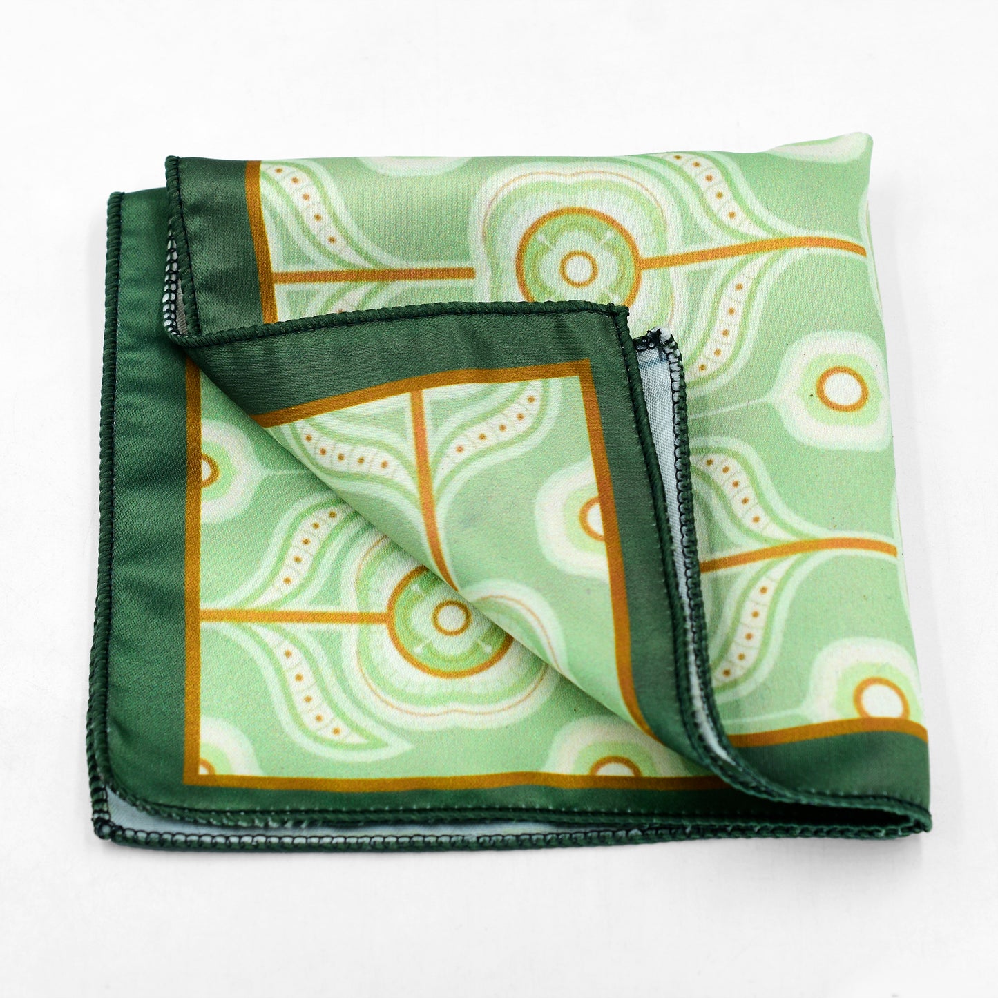 Green Treasure Pocket Square