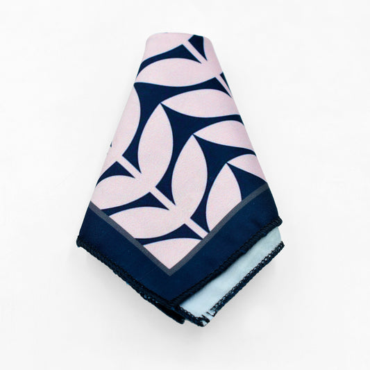 Pink Leaves Pocket Square