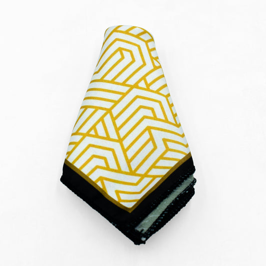 Touch Of Mustard Pocket Square