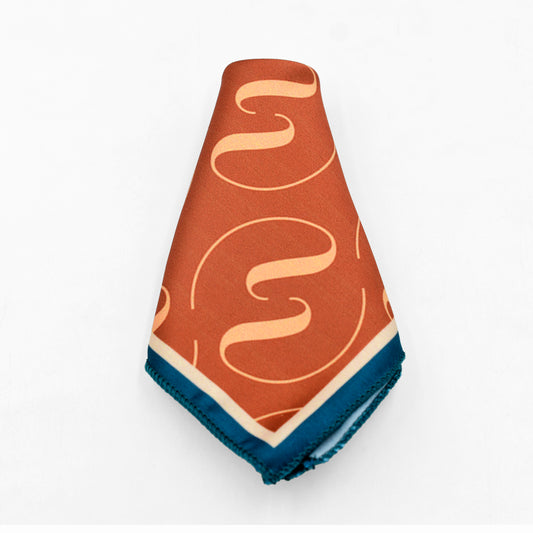 Waves In The Fire Pocket Square