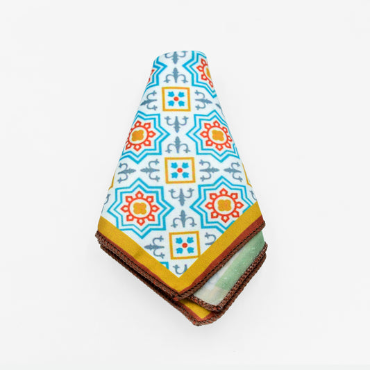 Connecting Blues Pocket Square