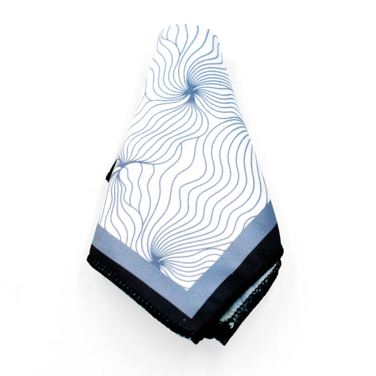 Waves In The Snow Pocket Square