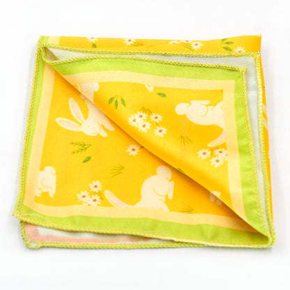 Rabbit In The Burrow Pocket Square