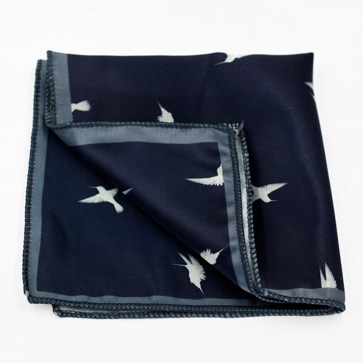 Birds Flying At Night Pocket Square