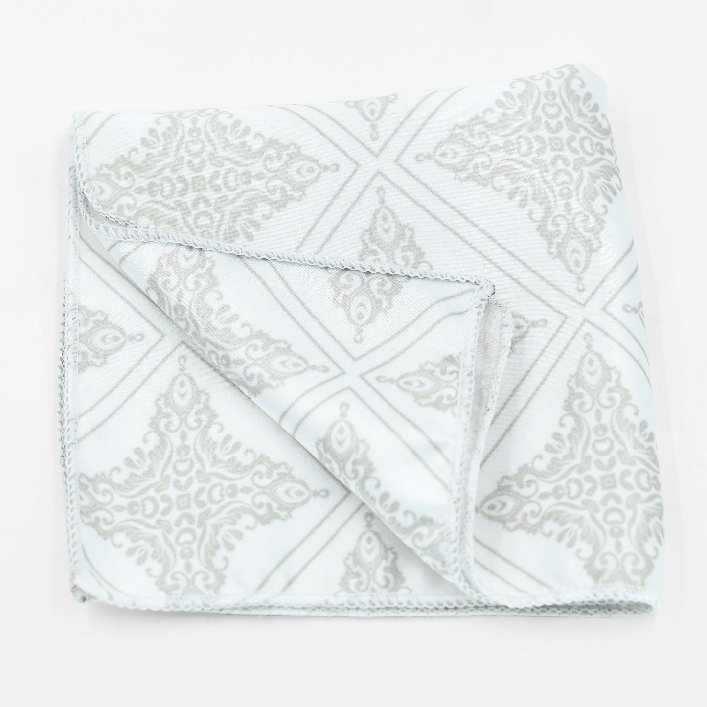 Freezing White Pocket Square