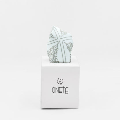 Freezing White Pocket Square