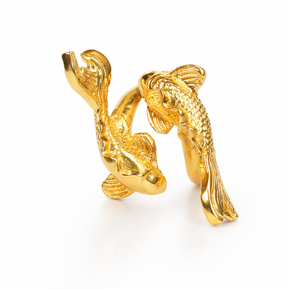 Yin Yang Koi Ring