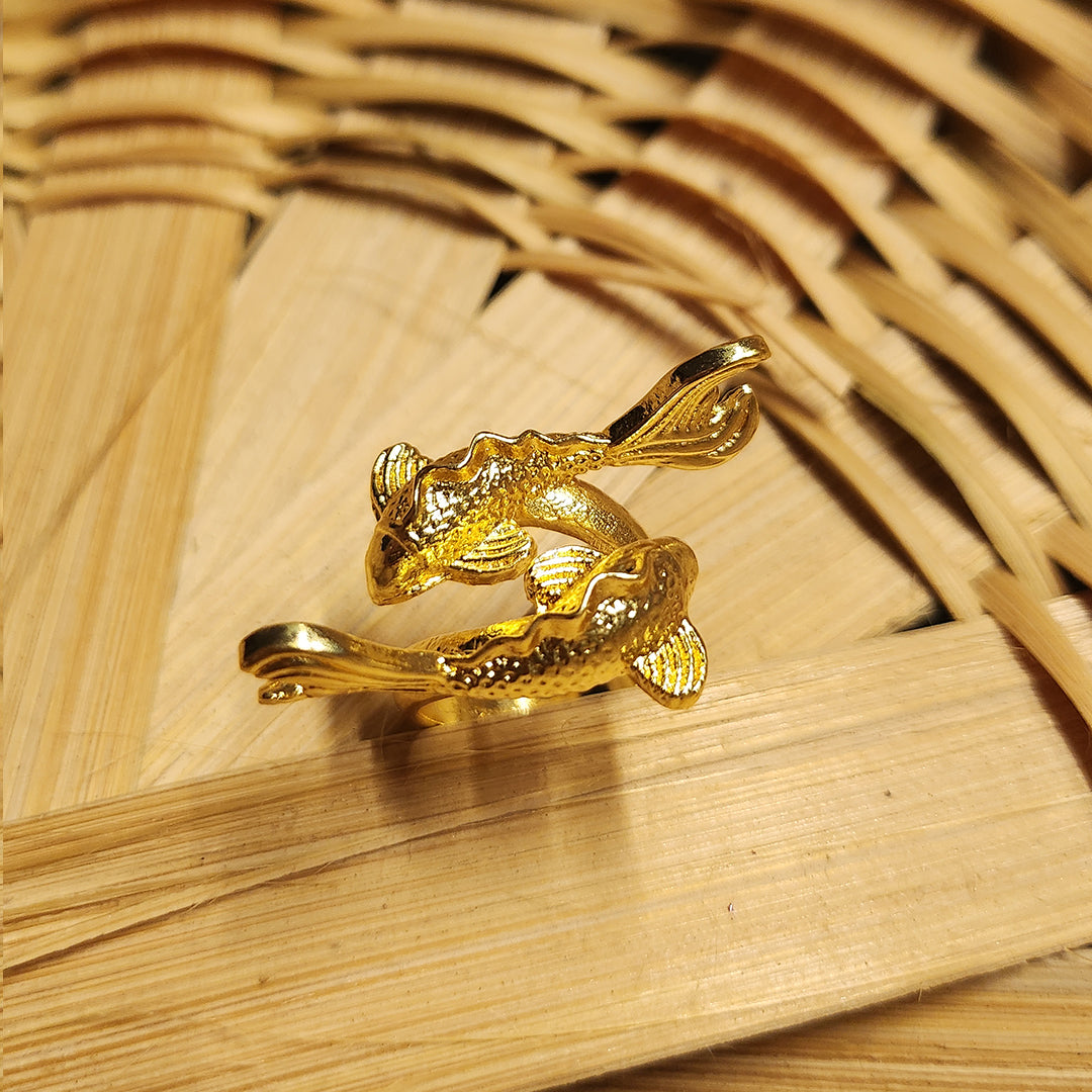 Yin Yang Koi Ring