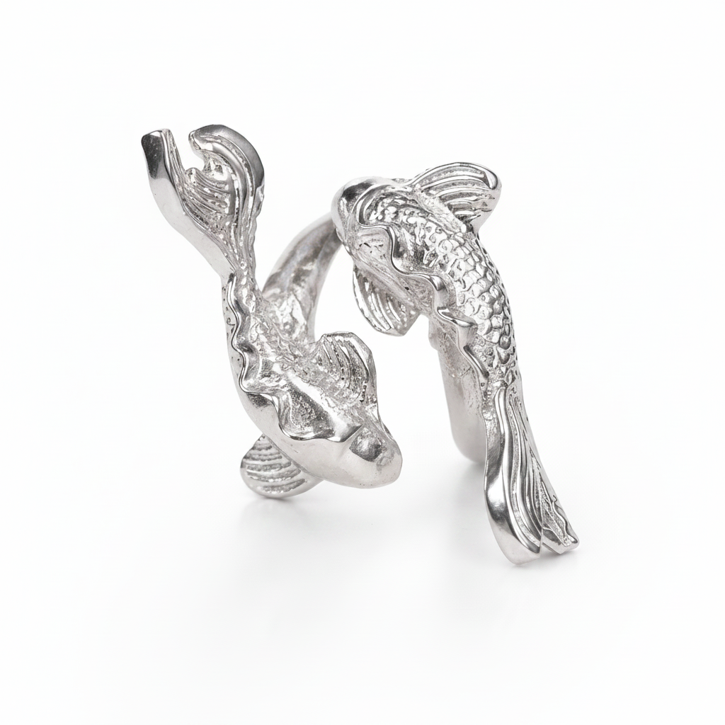 Yin Yang Koi Ring