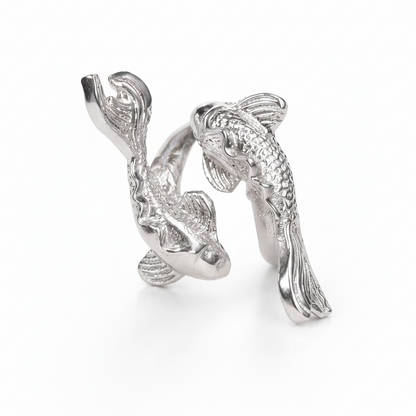 Yin Yang Koi Ring