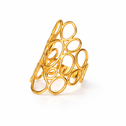 Golden Bubble Ring