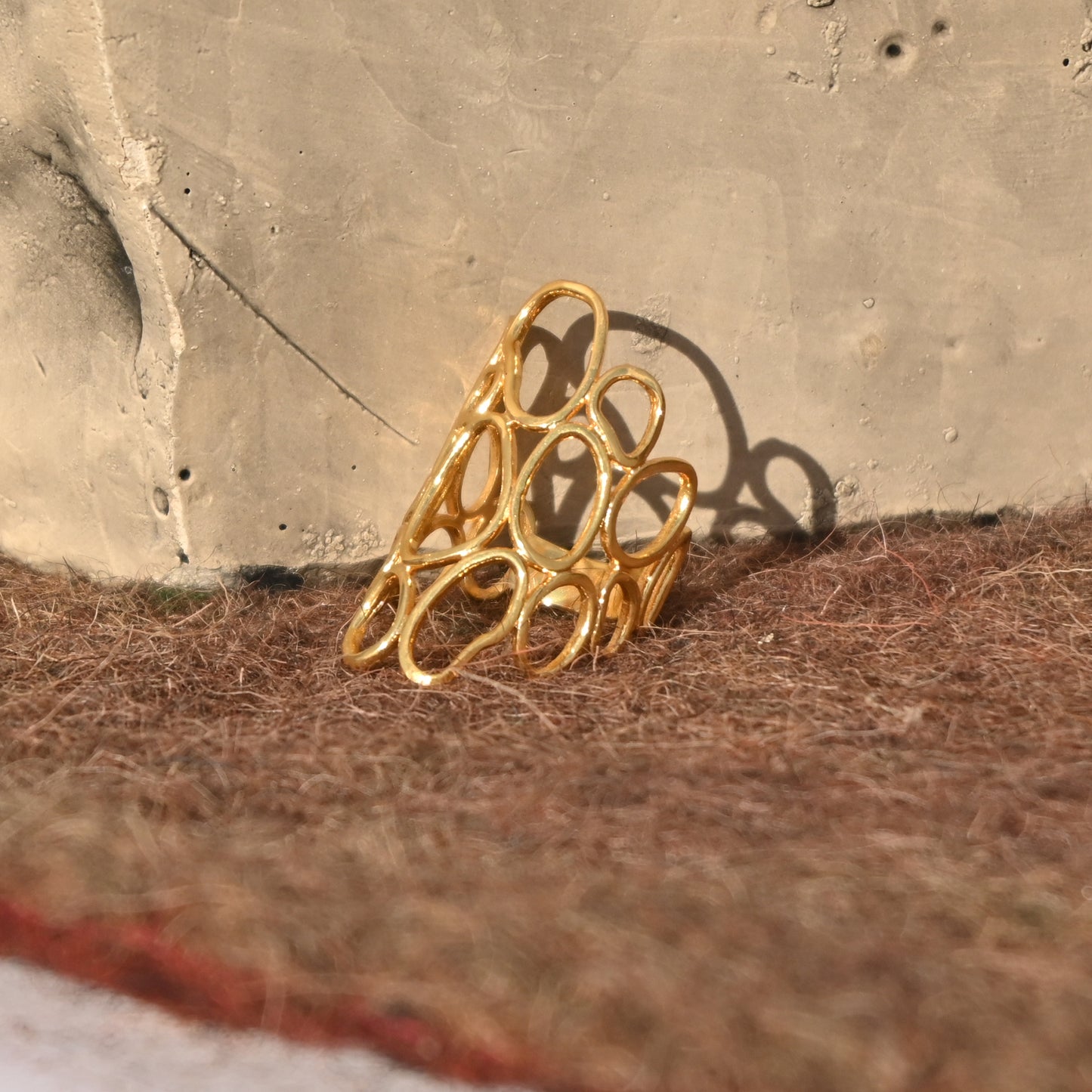 Golden Bubble Ring