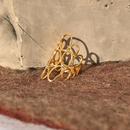 Golden Bubble Ring