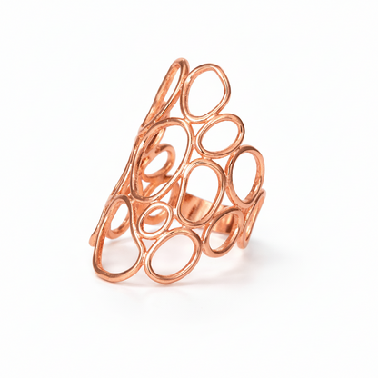Golden Bubble Ring