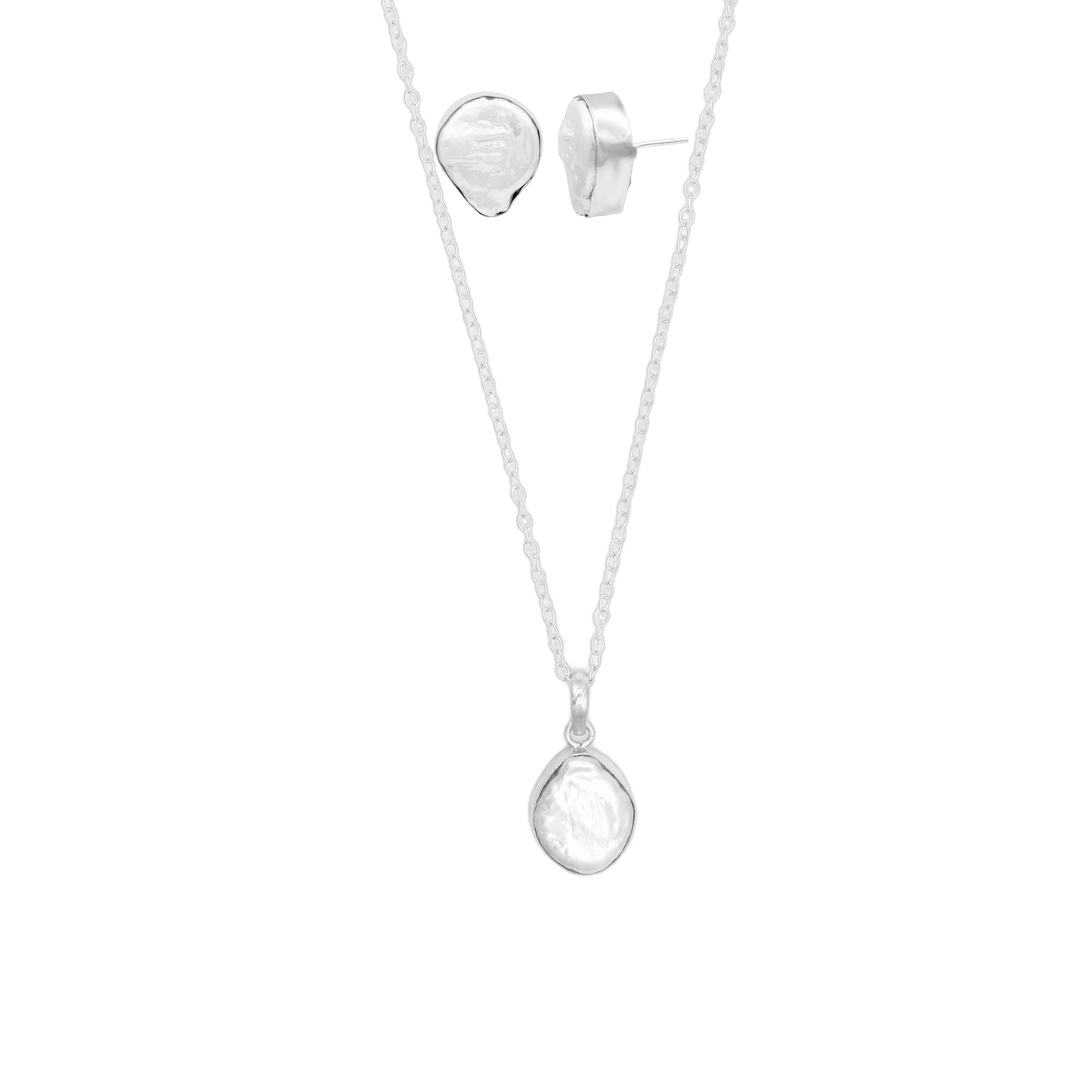 Baroque Pearl Pendant Set