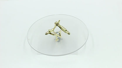 Letter N Initial Cufflinks