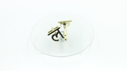 ल Initial Cufflinks