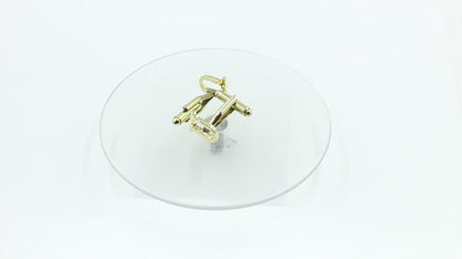 Letter U Initial Cufflinks