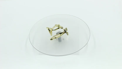 Letter V Initial Cufflinks